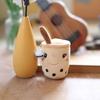 Adorable Plush Milk Tea Cup Keychain Soft Cartoon Animal Bag Ornament