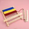 DIY Knitting Machine Wooden Hand-Woven DIY Woven Set Loom Sewing Machine  For Children Kids Gifts