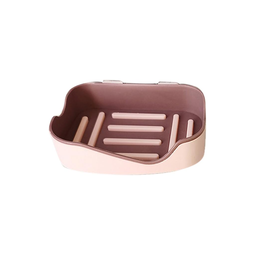 Bathroom Soap Dish Wall Mounted Plastic Soap Storage Plate Tray Organization Bathroom Accessories
