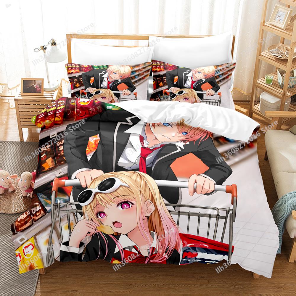 3D Print Anime Oshi No Ko Bedding Collection Single Twin Full Queen King Size Bed Collection Adult Kid Bedroom Duvetcover Collections Home Textile