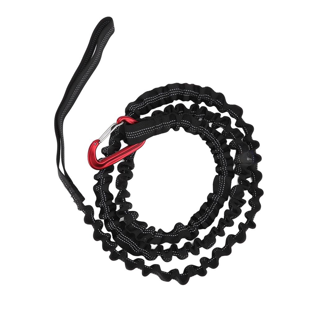 Bike Tow Rope Natural Length 1.7m Stretchable Design Nylon Alloy Portable Mountain Bike Pulling