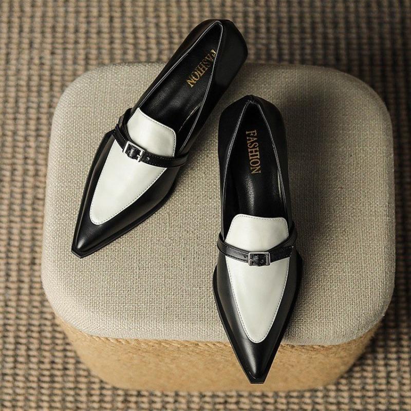 Spring Autumn New Sexy Fashion Color Matching High Heels New Elegant and Comfortable Banquet Thick Heel Women's Shoes NO:702