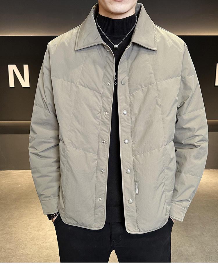 National Standard 90 Men's Trendy Lapel Winter Short Jacket