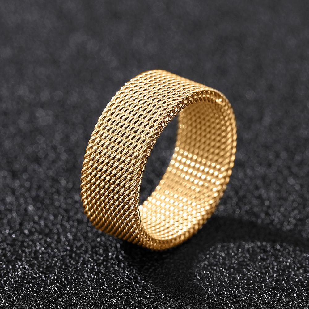 Huitan Metal Couple Ring for Women/Men There Different Colors Simple Finger Jewelry Versatile Party Daily Fashion Accessories
