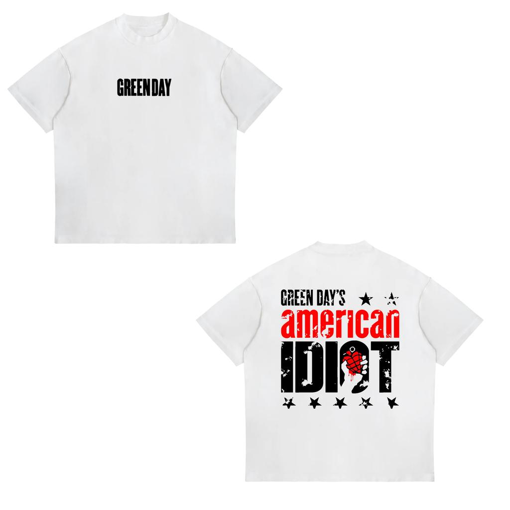 Punk Rock Band Green Day Dookie Graphic T Shirts Unisex Women Gothic Vintage Short Sleeve Tshirt Fashion Casual Oversized Tshirts