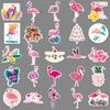 50 Flamingo Animal Graffiti Stickers for Kids - DIY Water Bottle, Skateboard, Luggage & Stationery Decor
