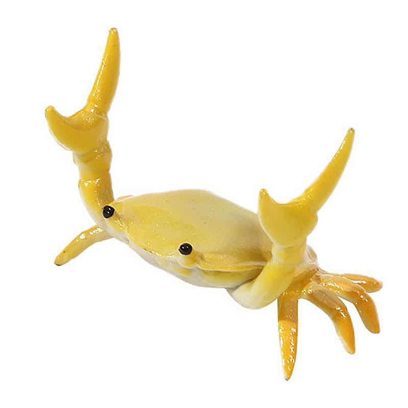 1PC Funny Crab Desktop Pen Holder Creative Cute Crab Pen Holder Weightlifting Crabs Penholder Bracket Storage Rack Stationery