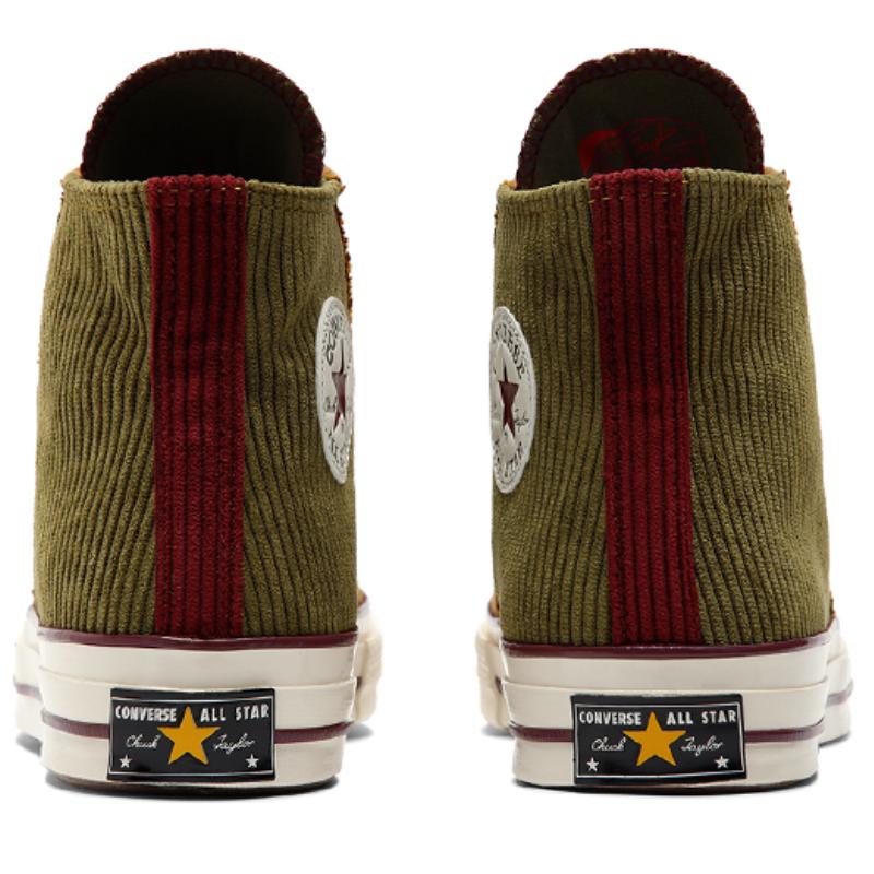Converse Chuck 70 High 'Corduroy Green' Trendy Comfort High-Top Canvas Shoes Unisex Green