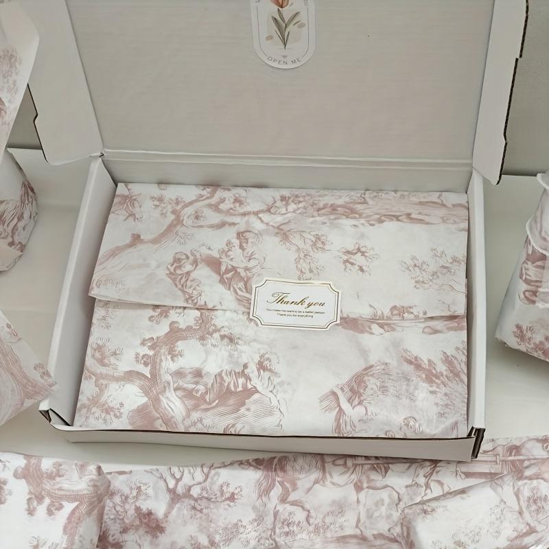 10 Blatt/Set Ausflug Auto und Pferd Muster Geschenkverpackungspapier Geeignet für Hochzeit Festival Geburtstag Geschenkverpackung, Blumenstraußverpackung