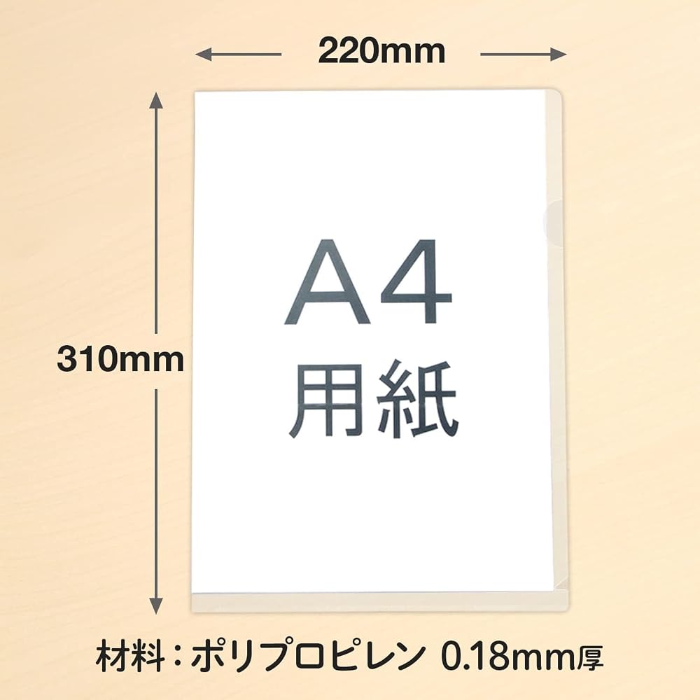 PLUS Clear File Clear Holder E A4 100 Sheets 0.18mm Transpar
