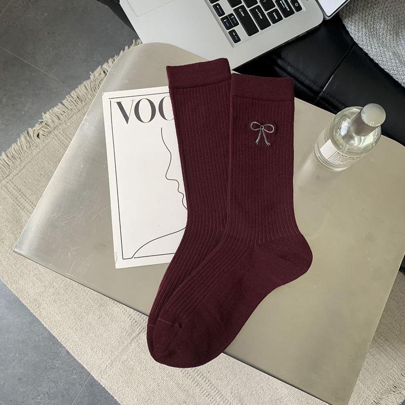 

Каваий Средние Носки-трубы Мультяшные Спортивные носки Милые Мягкие Впитывающие пот Дышащие Вязаные носки Подарок для девочки