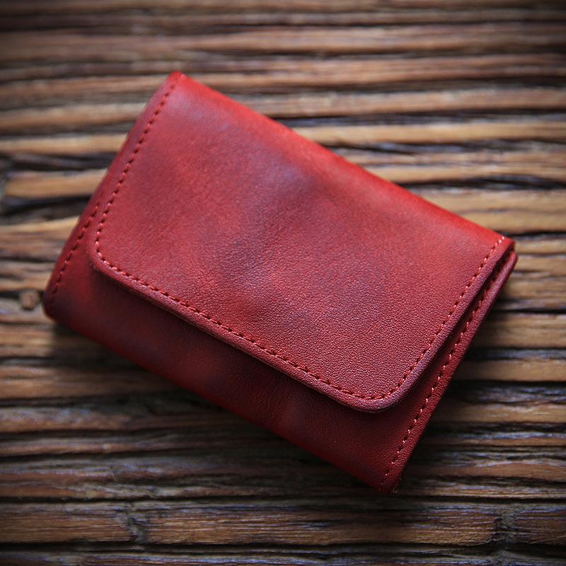 

Men s Vintage Cowhide Leather Wallet with Coin Purse and ID Holder