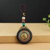 Retro Ebony Wood Car Keychain Ethnic Style Bag Hanging Accessories Mobile Phone Pendant  Men