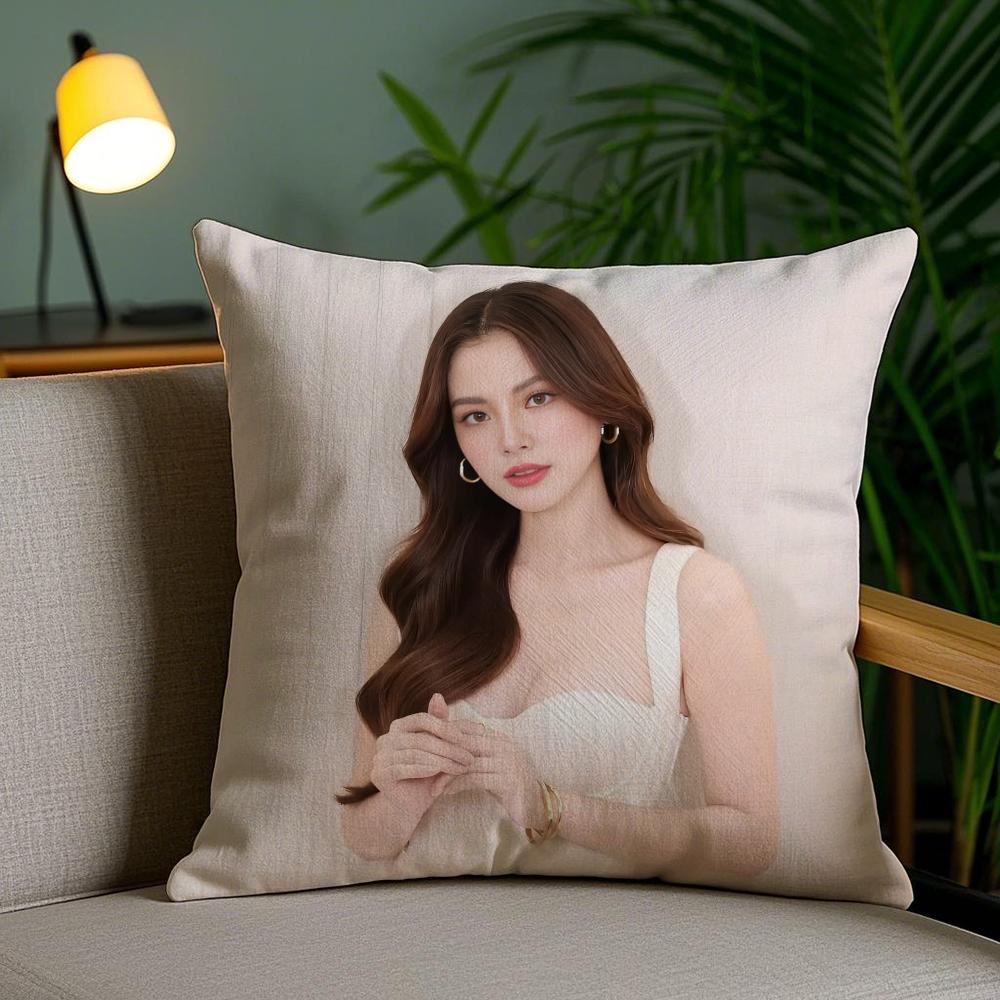 

Bbaifern Singer Pillow Case Silky Elegant Comfort Sofa Bed Invisible Zipper 30X30cm