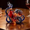 Rumglas Edition 3D Oktopus Flasche Tiefsee Dekor Flasche Nautische Kunst Sammler Vitrine für Premium Präsentation für Wein Spirituosen Limonadenflaschen
