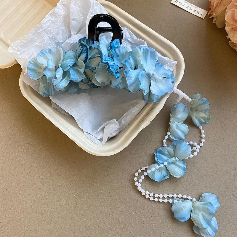 Holiday wind egg flower other side flower grab clip sweet girl bangs side hairpin bohemian hair accessories