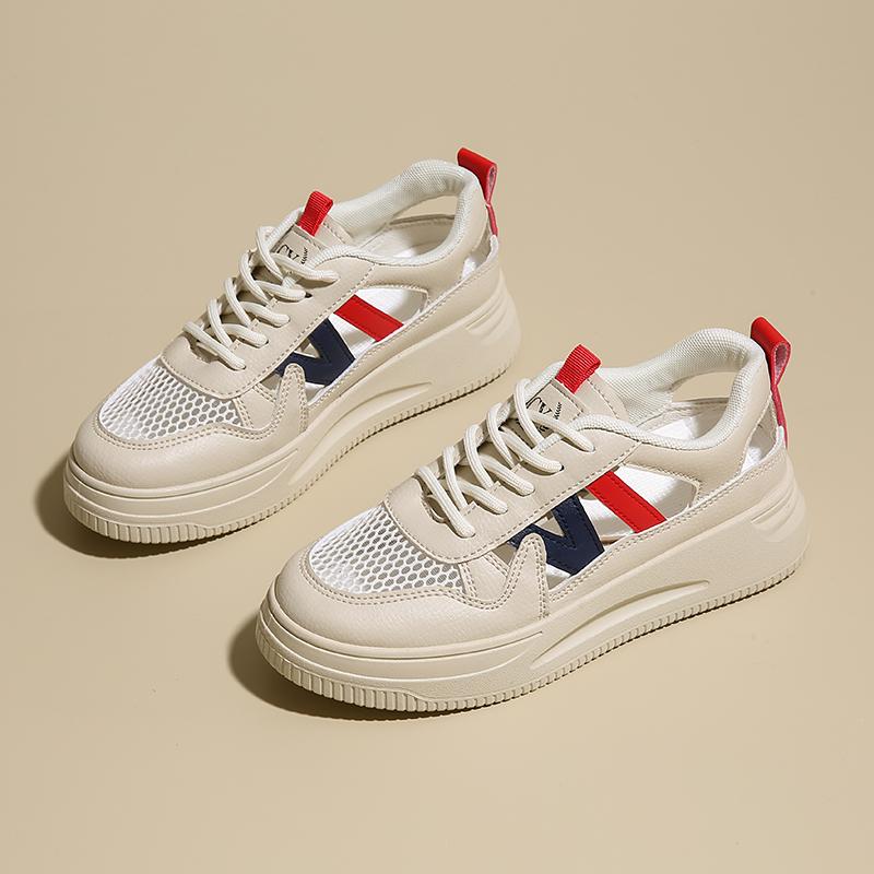 CRLAYDK Fashion Women's Sneakers Hollow Out Casual Tennis Summer Breathable Sports Shoes Mesh Walking Anti Slip Trainers