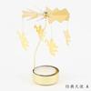 Metal Rotating Spinner Carousel Candle Tea Light Holder Table Rotating Transfer Windmill Decoration Home Elegance Candle Holder