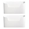 2er-Pack Effiziente Aufbewahrungsbox Wandmontierte Organizer Regal für Kleinteile