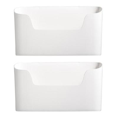 Pack of 2 Efficient Storage Box Wall Mounted Organizers Shelf for Small Items