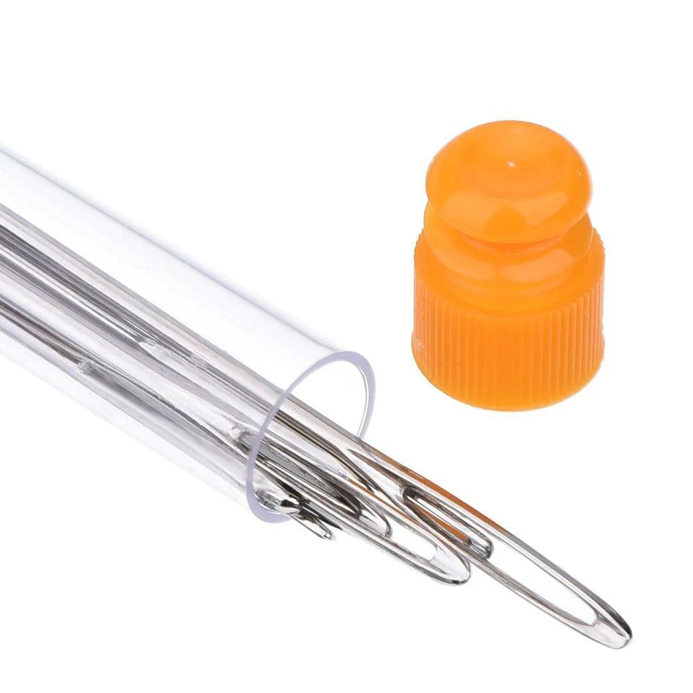 9pcs/Set Large Eye Needles Leather Sewing Needles Stainless Steel Needle Embroidery Tapestry Hand Sewing Accessories New