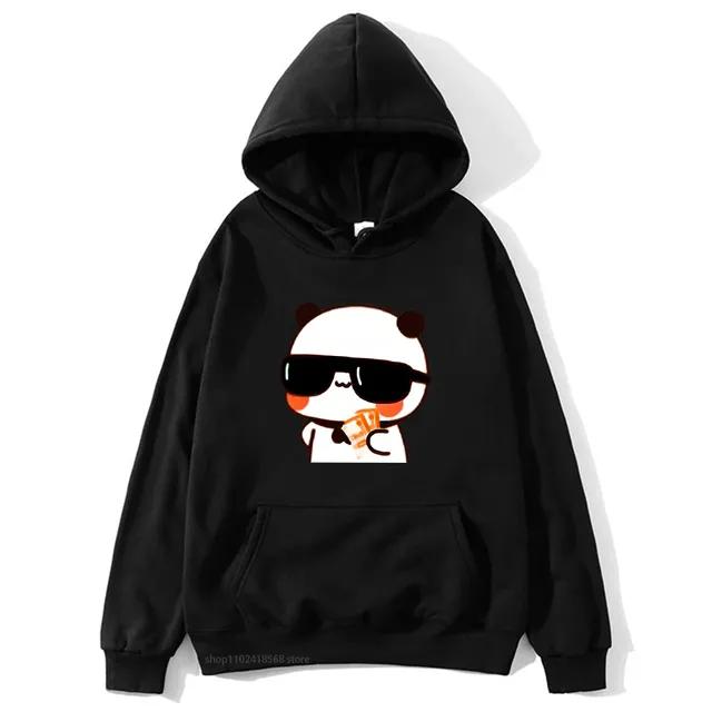 

Парная толстовка Bubu и Dudu - PANDA BEAR Love Rich Lovers Графические толстовки с капюшоном для женщин Panda Bear Одежда Kawaii Пуловер 3XL