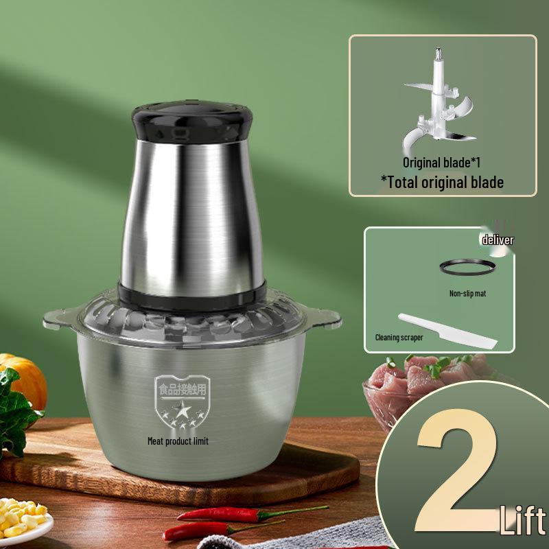 Stainless Steel Multi-Functional Meat & Food Grinder with Vegetable Cutter and High Power