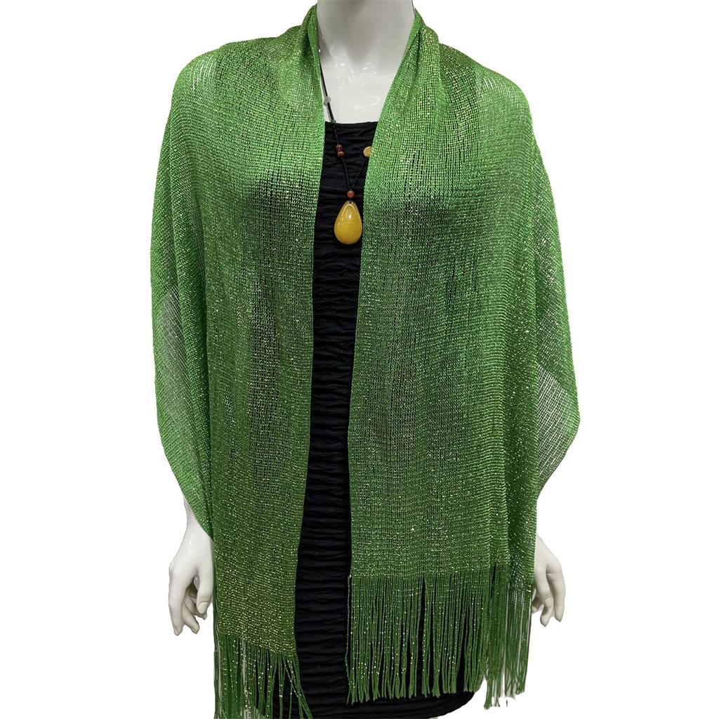 Rayon Scarf, Gold And Silver Silk Flat Scarf, Thin Shawl, Bag Head Scarf, Polyester Scarf, Multi-Color.