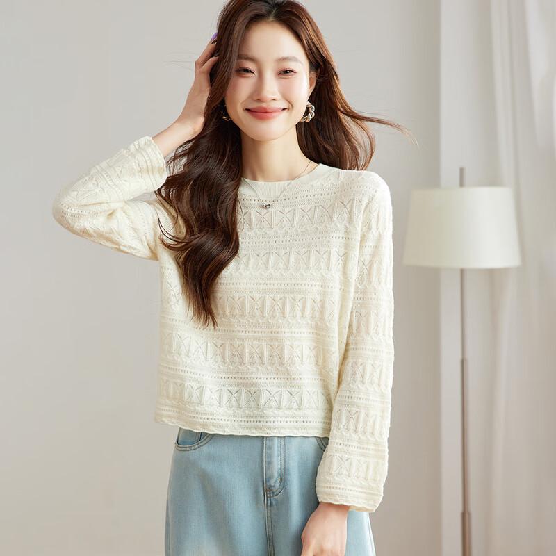 

Srcr Women s 100% Wool Short Jacquard Knit Sweater XL