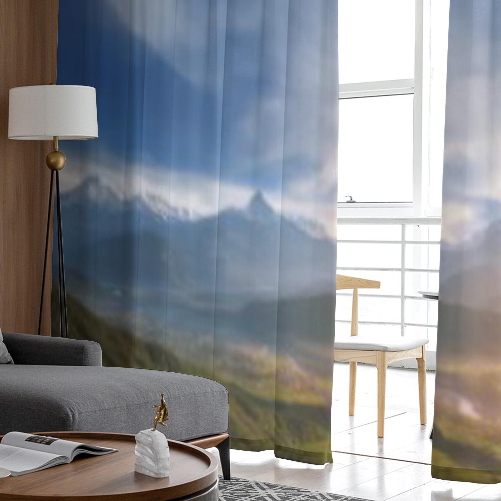 Shangri-La Роскошные шифоновые прозрачные шторы для гостиной — фото 5