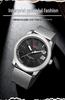 OFNS Men's Ultra-thin Quartz Wristwatch with Rotating Bezel and 3D Markers