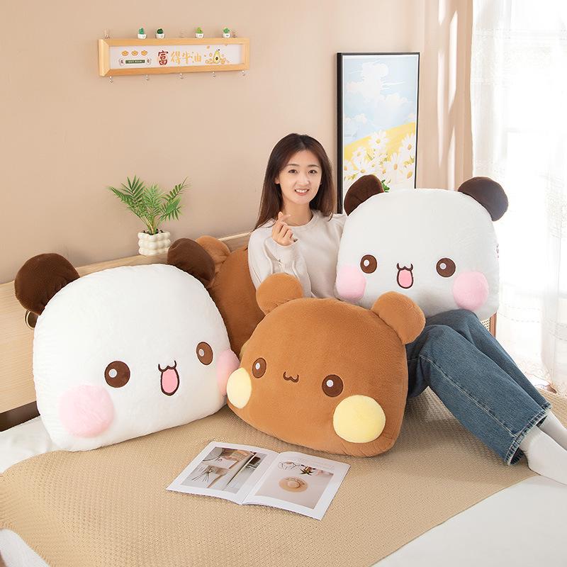 One Two Boo Boo Emoji Plush Pillow - Cute Sleeping Doll with Big Head