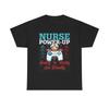 Nurse Power Up Shirt Funny CNA Hospital Gamer Graphic Unisex Heavy Cotton Tee
