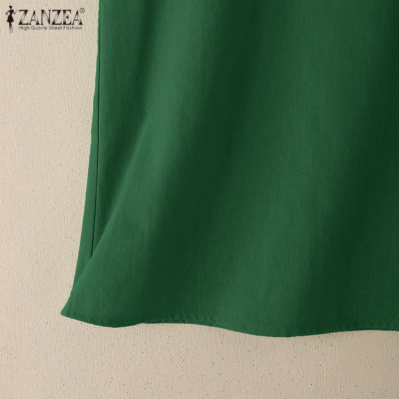 ZANZEA Women Summer O-neck Casual Sleeveless Tank Tops
