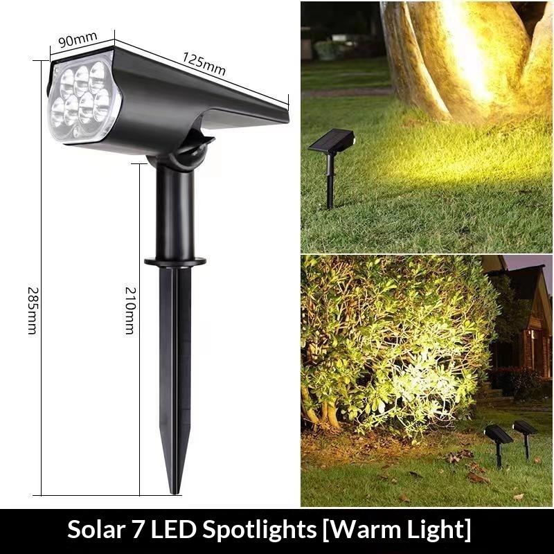 Solar Power Light Adjustable Light Temperature Solar Garden Light Outdoor Ip65 Solar Lamp Super Bright Solar Spotlight