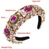 Frauen Hairhoop Barock Land schwere Arbeit voller Bohrer verdickt Schwamm Stickerei breite Seite Ball Haar-Accessoires