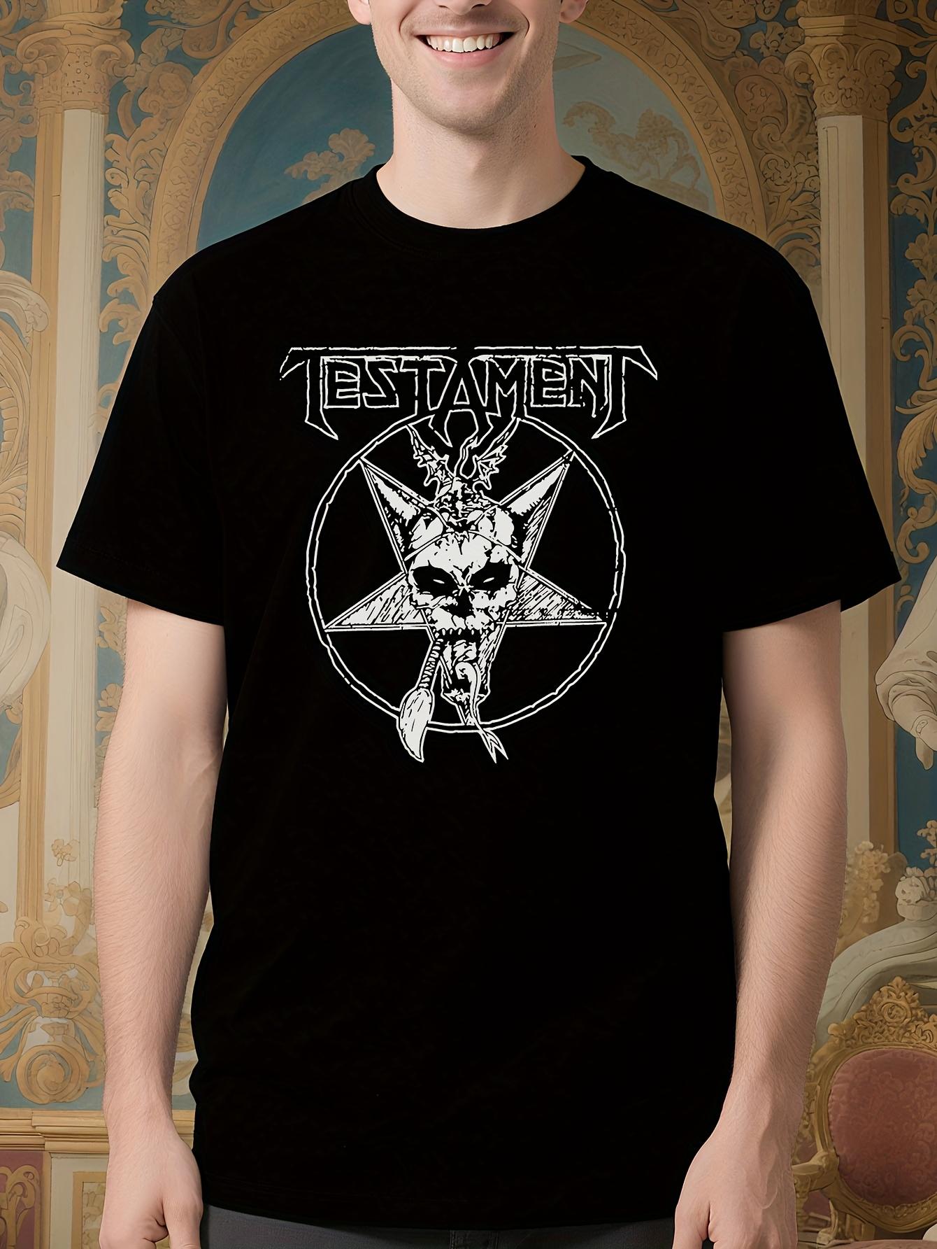 Testament Official Logo Heavy Metal Band Tee - Black Tshi... S
