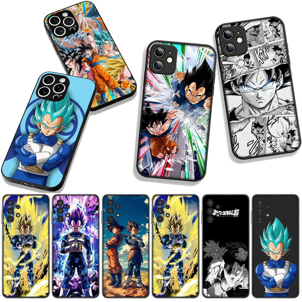 Super Vegeta Dragon Son Goku Ball Phone Cover Case for Apple iPhone 16 15 14 Plus 13 12 Mini 17 Pro Max + ProMax 16E Air 16+