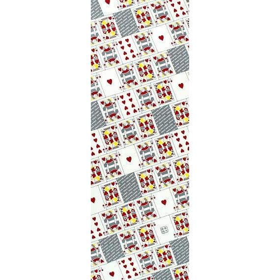 Somenbo Tenugui From My Heart Red Hand-dyed 100% Cotton Tokka Made in Japan 35cm x 100cm King and Queen of Hearts Tarot Fortune Good Luck Gift