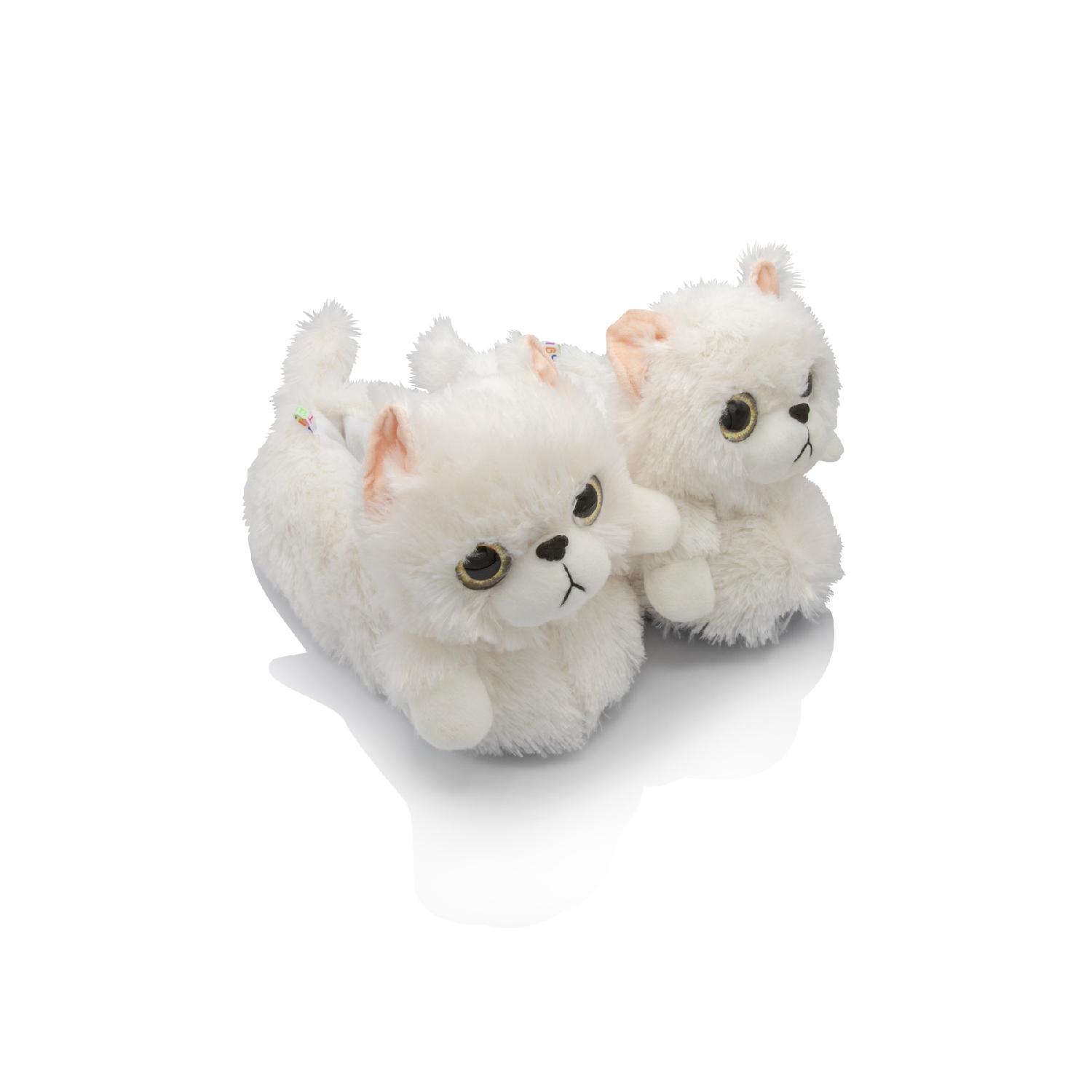 

Белые женские тапочки с животными Tw Kedi-3