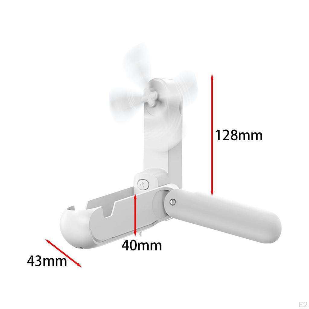 Compact Handheld Fan Rechargeable with Phone Stand