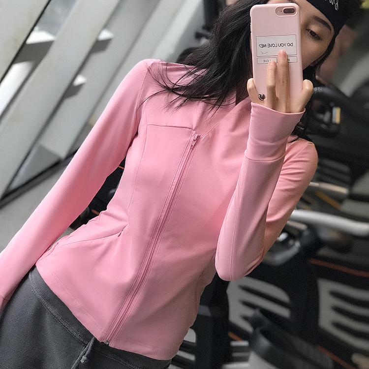 Women's Quick-Dry Long Sleeve Zippered Fitness Jacket