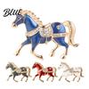 Equestrian Fashion Accessory 1/4Pcs Horse Brooch Alloy Enamel Pin