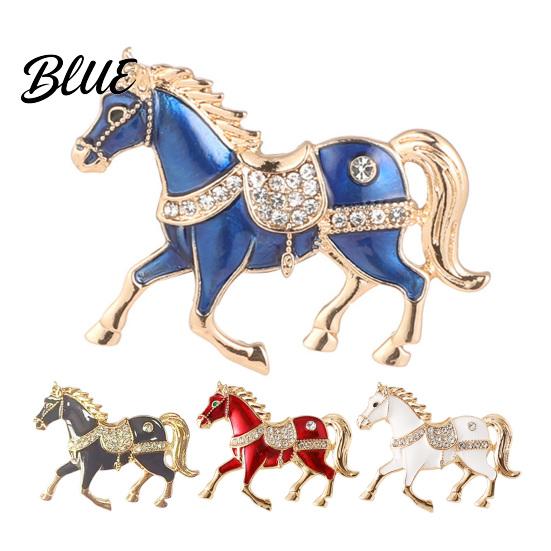 Equestrian Fashion Accessory 1/4Pcs Horse Brooch Alloy Enamel Pin