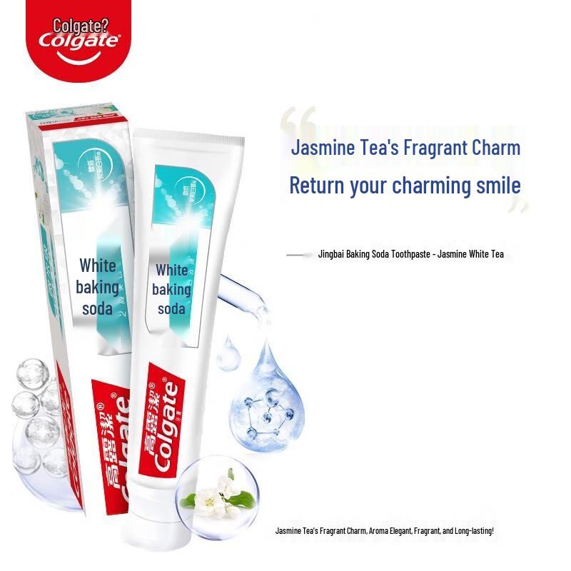 Colgate Jingbai Whitening Toothpaste with Baking Soda & Jasmine White Tea, 5-Pack