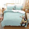 2024 FLCL Alternative Boys Bedroom Bedspread Single Twin Full Queen King Size Anime B Quilt Cover Pillowcaseed Sheet Set