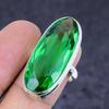 Natural Tsavorite Gemstone Handmade 925 Sterling Silver Jewelry Ring Size 7 Z0a53