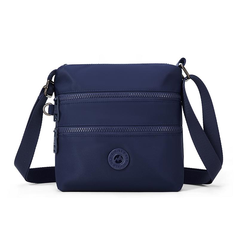 Solid Color Small Square Bag Women's Outdoor Waterproof Nylon Shoulder Crossbody Bag
