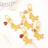 5 Piece Alloy Horse Zodiacal Keychains for Good Fortune In 2026 Multifunctional Lightweight Phone and Bag Accessories