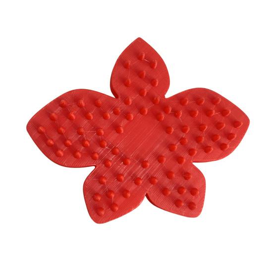 Scalp Massager Comb for Cats Dogs 3D Printed Flower Shaped Head Scratcher Scalp Massager for Stress Relief Pet Grooming